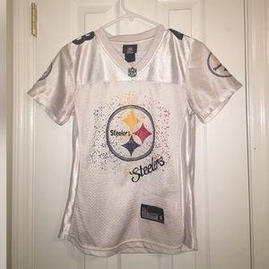 White splatter Troy Polamalu Jersey